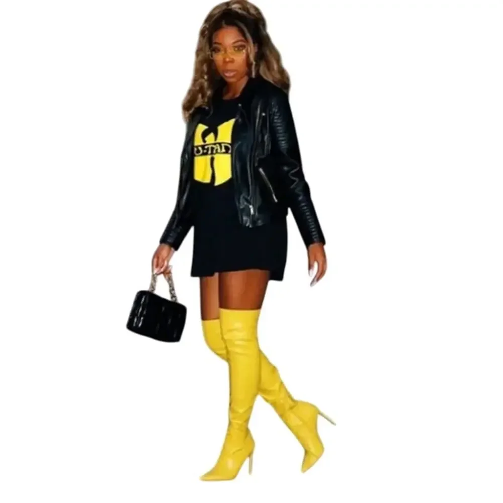 Steve Madden Women's Yellow Viktory Over-The-Knee Boots New without tags Size 6